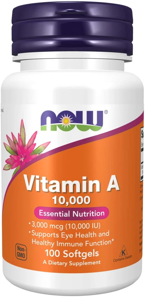 NOW A-Vitamin 10 000Iu 100 stk v:7141438