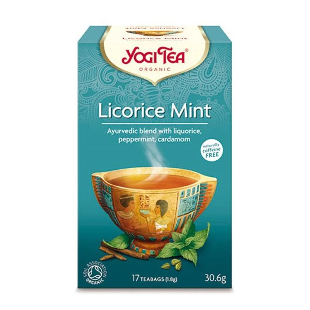 Yogi Tea Lakris Mint te – 17 poser v:4549410 Yogi Tea Lakris Mint te – 17 poser v:4549410