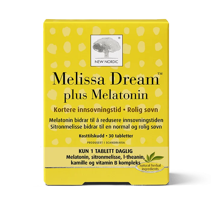 Melissa Dream plus Melatonin for bedre søvn v:5499228 Melissa Dream plus Melatonin for bedre søvn v:5499228