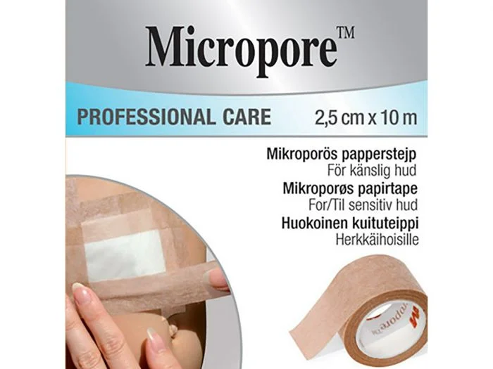 Micropore brun tape 2,5 cmx10 m refill 1 stk v:5287716 Micropore brun tape 2,5 cmx10 m refill 1 stk v:5287716