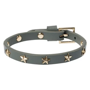 DARK Leather Star Stud Bracelet Mini Cool Army v:7090972