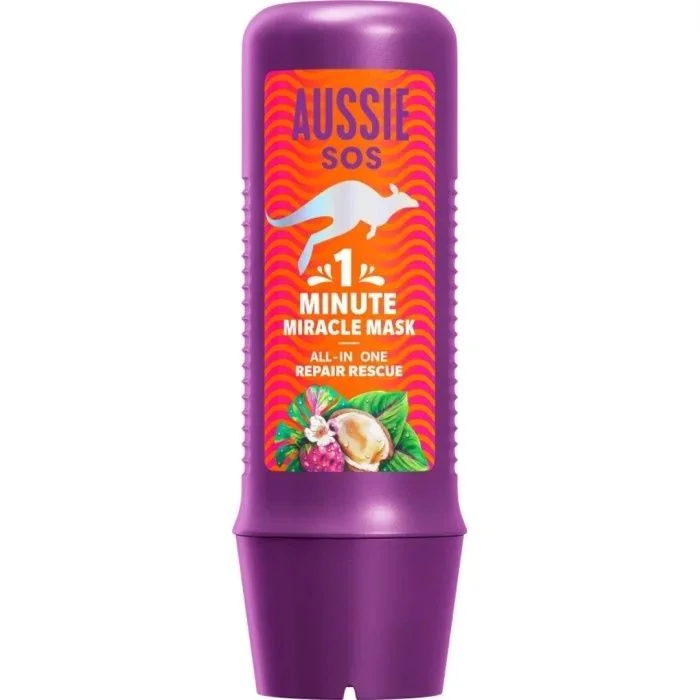 Aussie SOS 1 Minute Miracle All In One Repair Rescue Hårkur 250 ml v:1086723