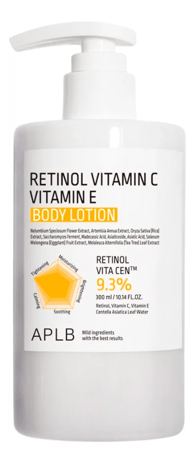APLB Retinol Vitamin C Vitamin E Body Lotion – 300 ml. v:4919123 APLB Retinol Vitamin C Vitamin E Body Lotion – 300 ml. v:4919123