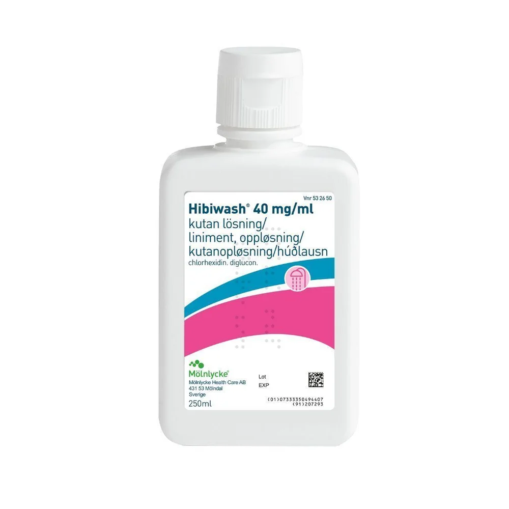 Hibiwash liniment, oppløsning 40mg/ml – 250 ml. v:6001121