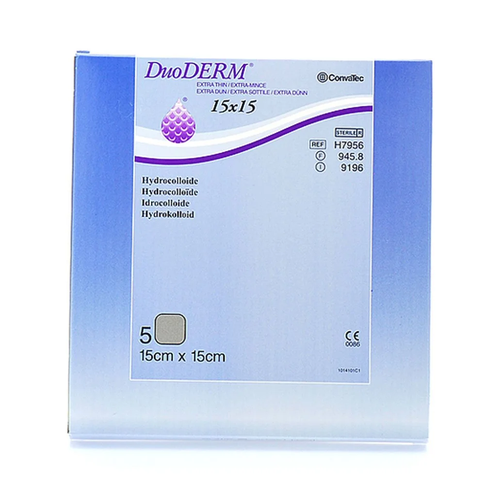 Duoderm Ekstra Tynn 15×15 cm – 5 stk. v:1459131 Duoderm Ekstra Tynn 15×15 cm – 5 stk. v:1459131