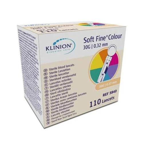 Klinion Softfine Lansett, steril, 30G – 110 stk. v:1770890 Klinion Softfine Lansett, steril, 30G – 110 stk. v:1770890