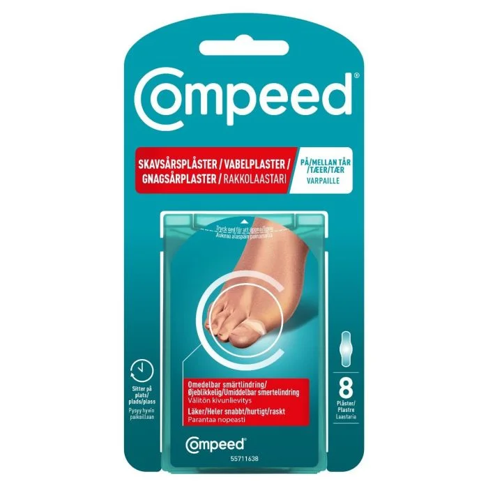 Compeed Gnagsårplaster On Toes Tær 8 stk v:6934145