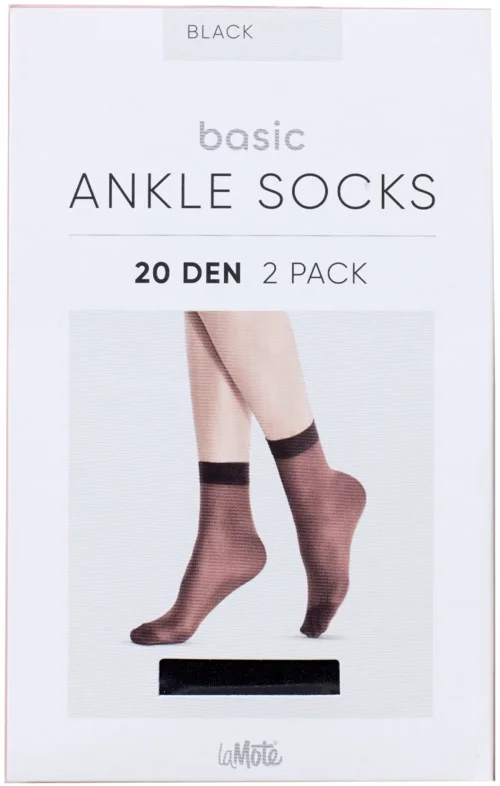 Pierre Robert LaMote Basic Ankle Socks 20 DEN X2 Black 36-41 v:9284638 Pierre Robert LaMote Basic Ankle Socks 20 DEN X2 Black 36-41 v:9284638