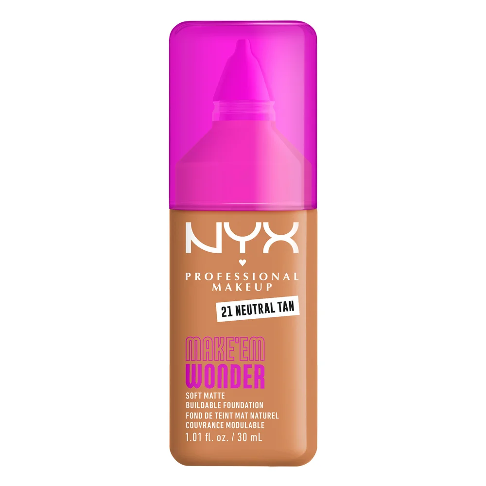 Make Em Wonder Foundation 21 Neutral Tan - NYX PROFESSIONAL MAKEUP v:2554600