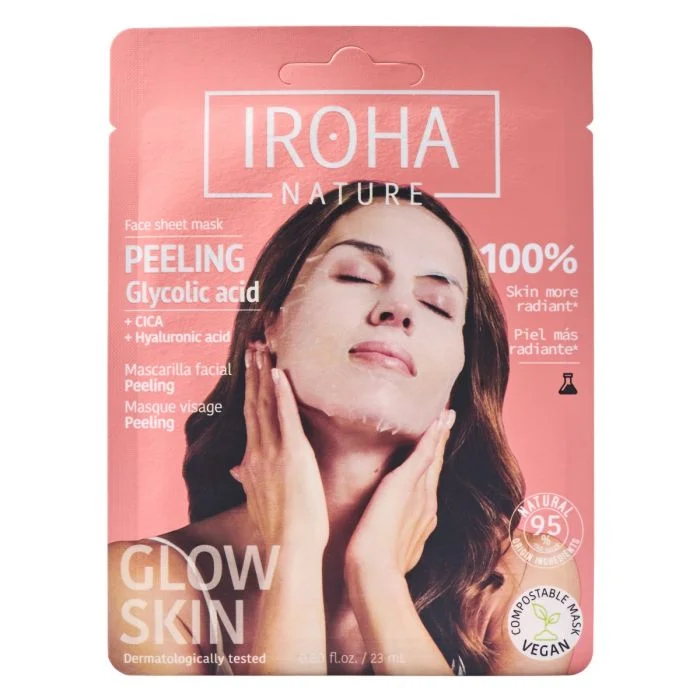 IROHA Nature Peeling Glycolic Acid Face Sheet Mask 23 ml v:8261924 IROHA Nature Peeling Glycolic Acid Face Sheet Mask 23 ml v:8261924