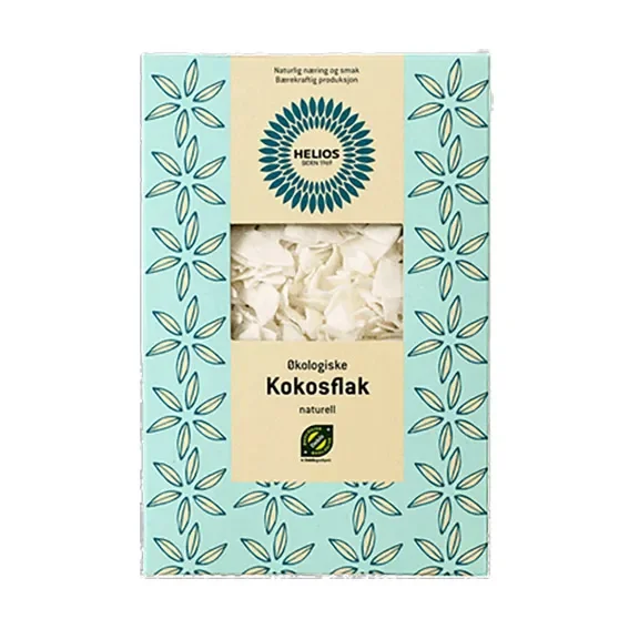 Helios Økologisk Kokosflak Naturell 100 g v:8547542 Helios Økologisk Kokosflak Naturell 100 g v:8547542