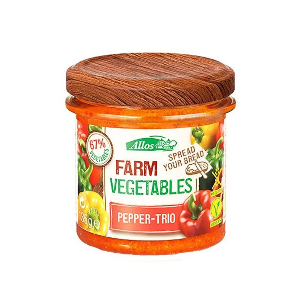 Allos Smørepålegg Paprika Trio Ø – 135 g v:6155655 Allos Smørepålegg Paprika Trio Ø – 135 g v:6155655