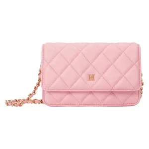 DARK Leather Quilted Mini Bag Pale Rose 1pcs v:2345736