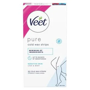 Veet Pure Cold Wax Strips Legs And Body 1pcs v:8244683