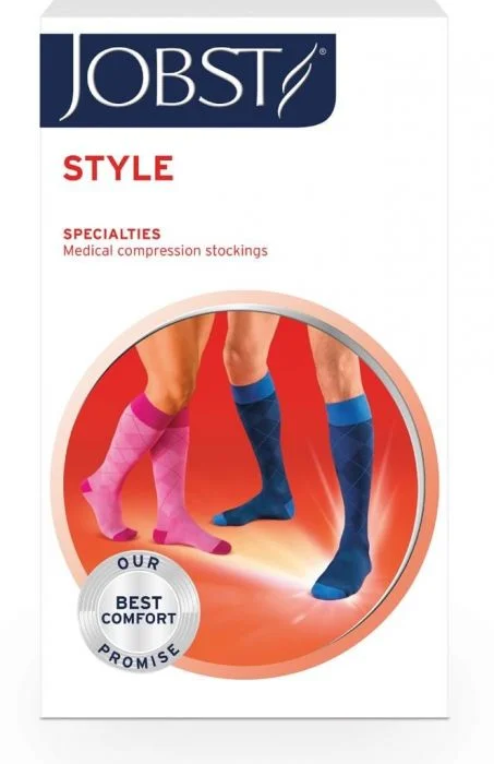 Jobst style K1 kne grå M v:5578638