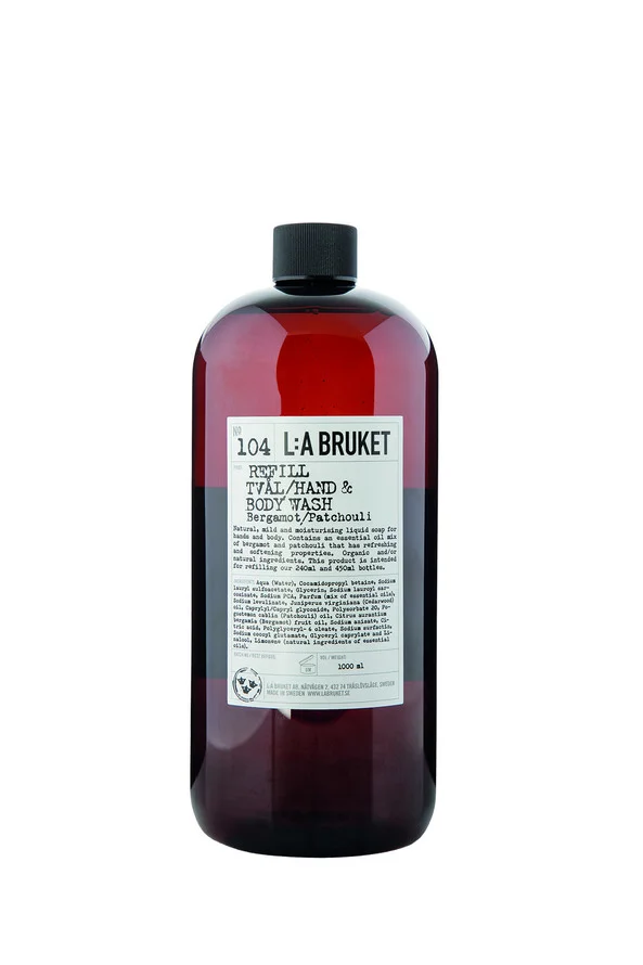 104 Hand & Body Wash Bergamot/Patchouli Refill 1000 ml – L:A BRUKET v:9677673