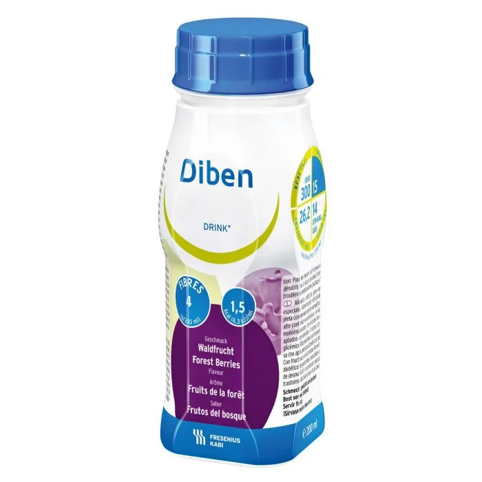 Diben Drink næringsdrikk skogsbærsmak 4×200 ml v:8235126 Diben Drink næringsdrikk skogsbærsmak 4×200 ml v:8235126