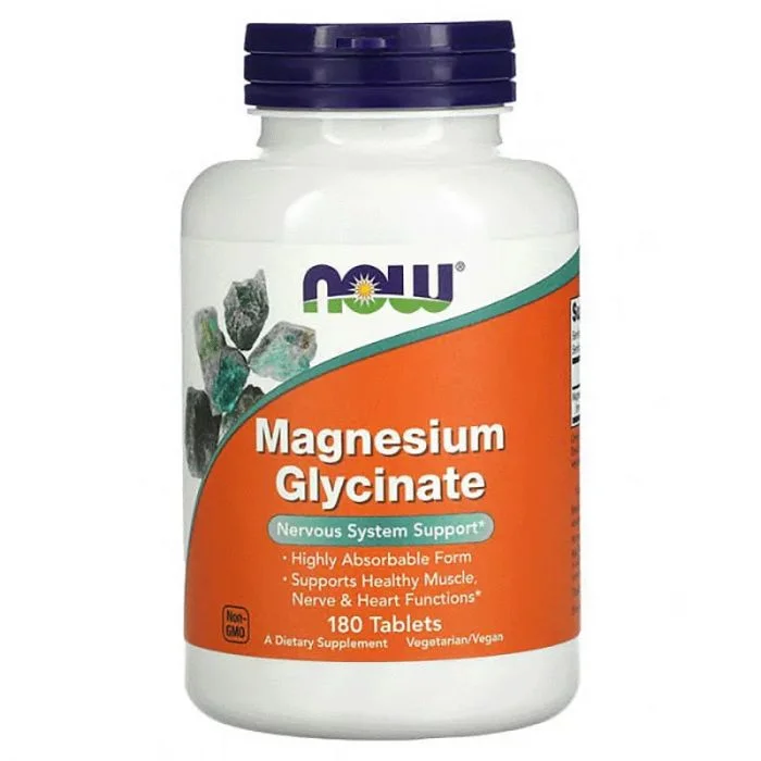 Now Magnesium Glycinate 180 Tabletter v:6641839 Now Magnesium Glycinate 180 Tabletter v:6641839