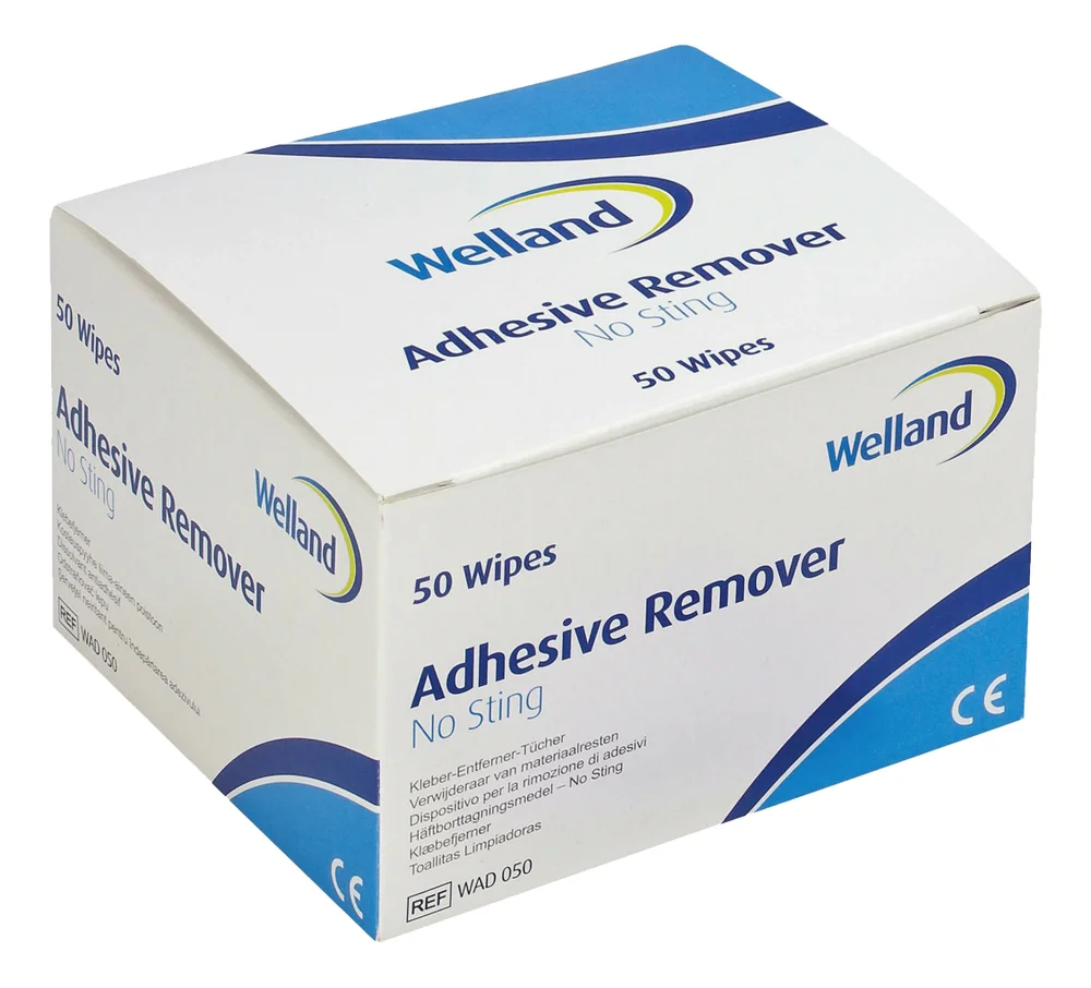 Welland Adhesive Remover Wipes - 50 stk. v:8481508