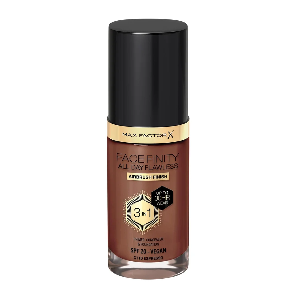 Facefinity All Day Flawless 3-In-1 Foundation C110 Espresso - Max Factor v:9503836