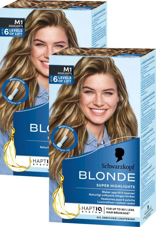 Schwarzkopf Blonde M1 Super slingor -2 pack v:4550806 Schwarzkopf Blonde M1 Super slingor -2 pack v:4550806