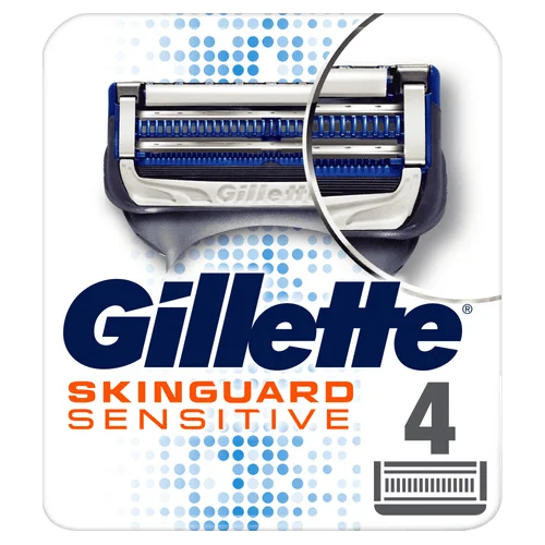 Gillette SkinGuard Sensitive Razor Blades 4-pack 4 stk v:1389024