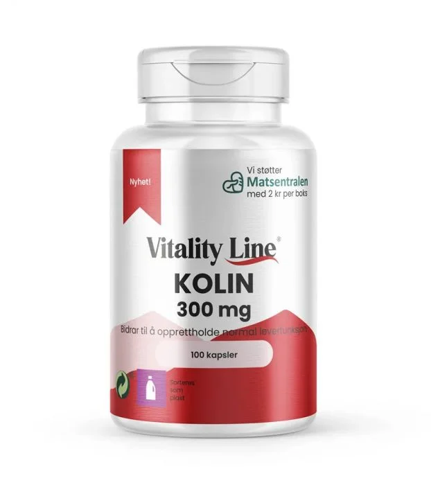 Vitality Line Kolin 300 Mg 100 Kapsler v:8392733