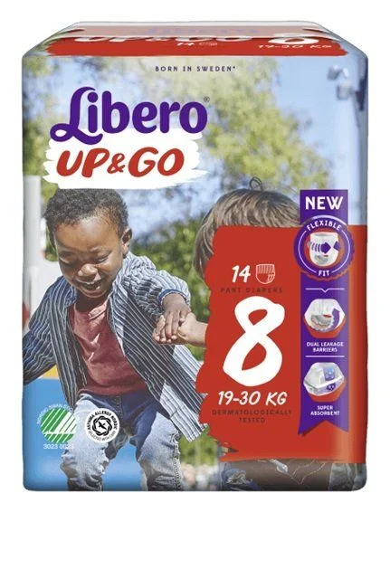 Libero Up & Go 8 buksebleie 19-30 kg 14 stk v:8309685