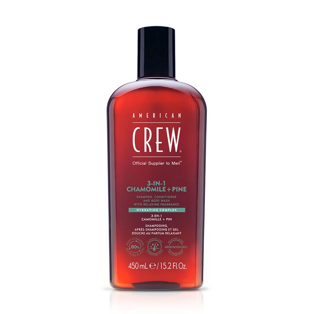 Hair & Body 3-in-1 Chamomile + Pine Shower Gel 450 ml – American Crew v:3388357 Hair & Body 3-in-1 Chamomile + Pine Shower Gel 450 ml – American Crew v:3388357