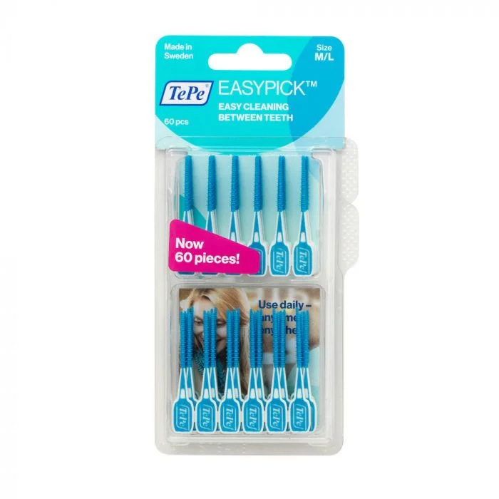TePe EasyPick tannpirker str M/L blå 60 stk v:8980883 TePe EasyPick tannpirker str M/L blå 60 stk v:8980883
