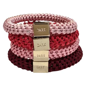DARK Fat Hair Ties Combo Red Mix 4pcs v:7195769