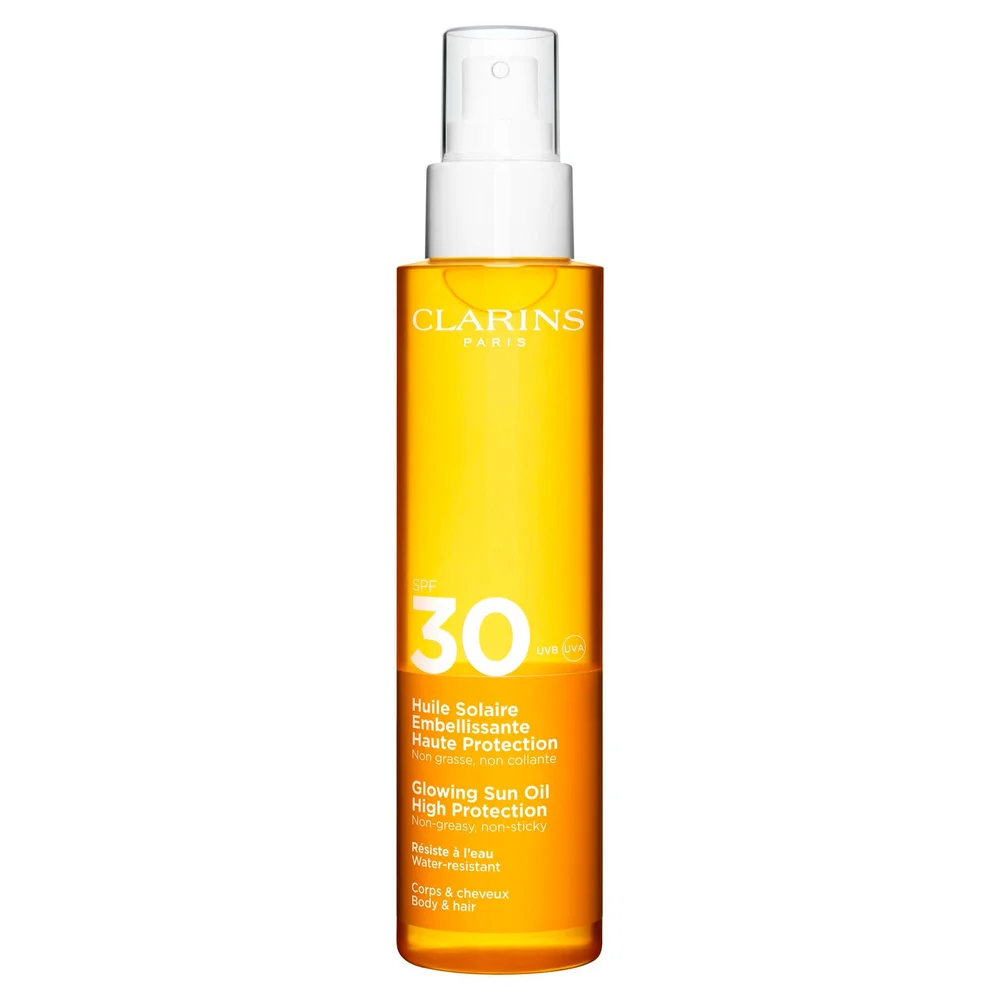 Glowing Sun Oil High Protection SPF30 Body & Hair 150 ml – Clarins v:2177217