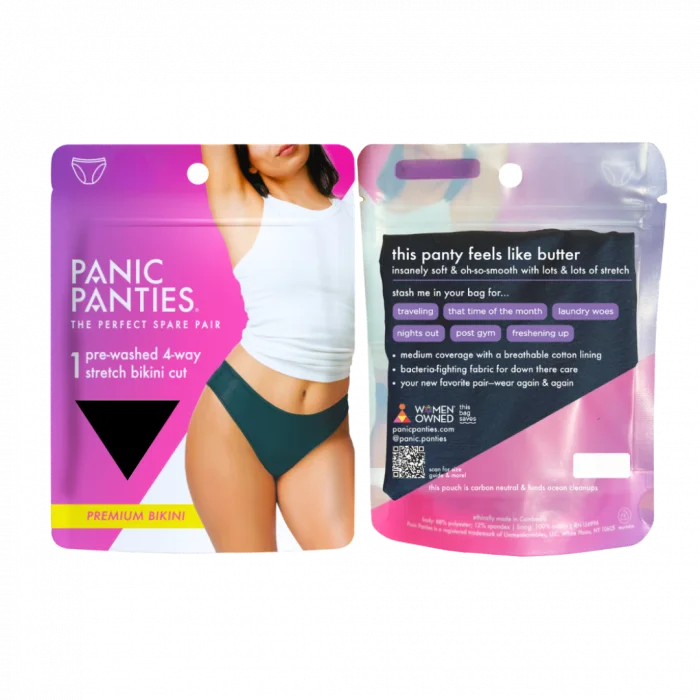 Panic Panties Essential 4-Way Stretch Bikini-cut Black Str. S/M 1 stk v:1764813