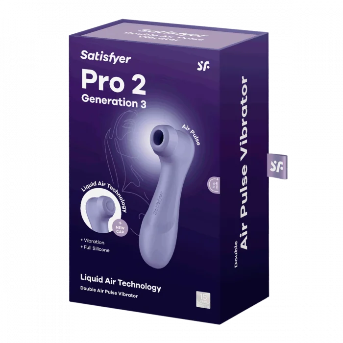 Satisfyer Pro 2 Generation 3 Lilac lufttrykksvibrator 1 stk v:5802865 Satisfyer Pro 2 Generation 3 Lilac lufttrykksvibrator 1 stk v:5802865