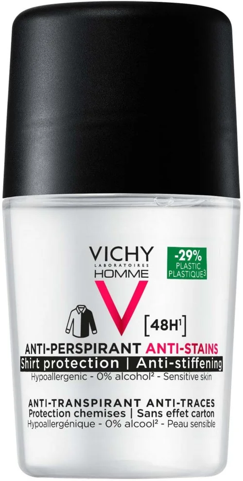 VICHY Homme 48H Anti-stain Anti-perspirant Deodorant Roll-On 50 ml v:8806607 VICHY Homme 48H Anti-stain Anti-perspirant Deodorant Roll-On 50 ml v:8806607