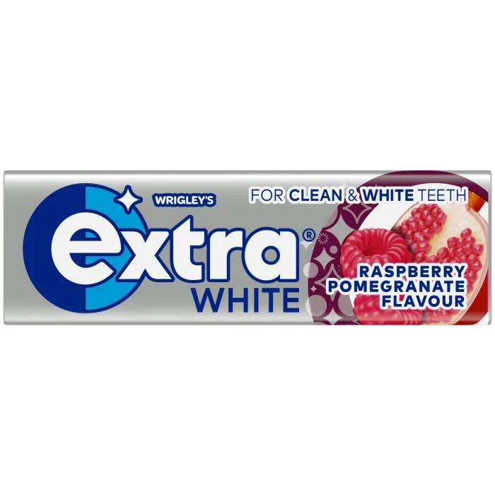Extra White Raspberry Pommegrenade tyggegummi 14g v:2137301