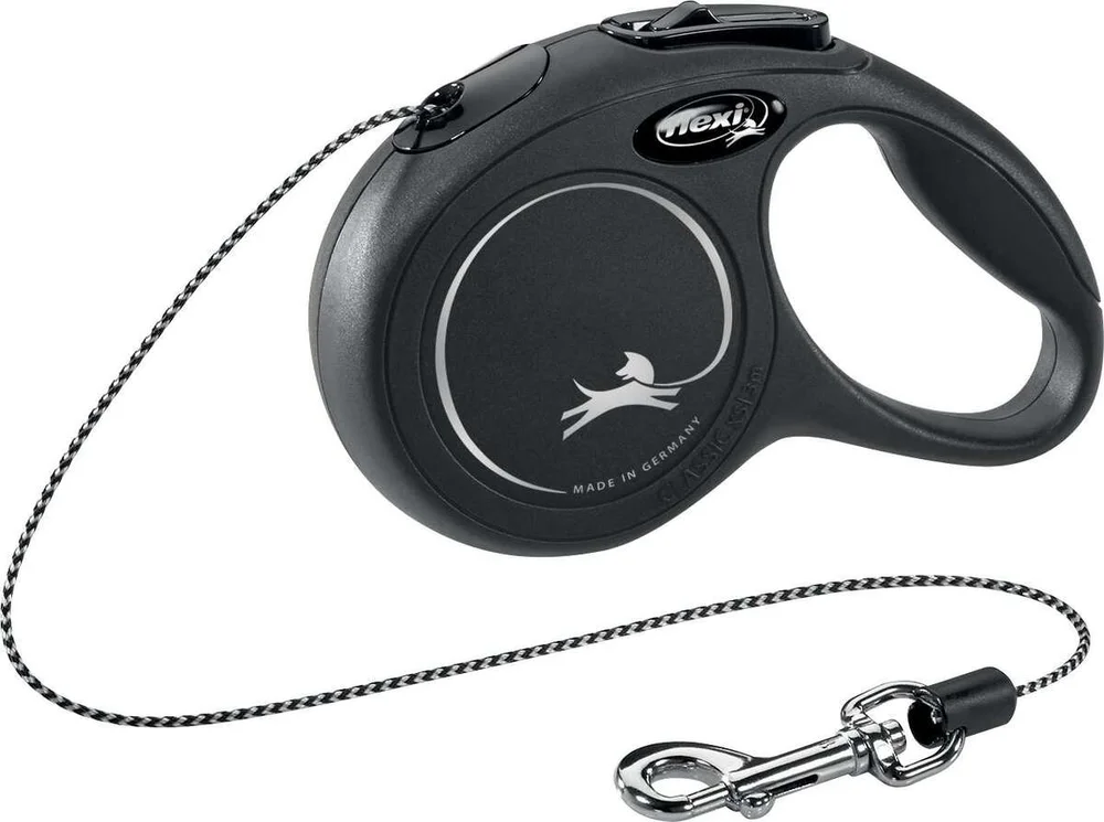 Flexi New Classic bånd XS, 3M, 8KG – sort v:9903932