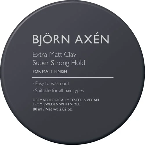 Björn Axén Extra Matt Clay Super Strong Hold v:1338489 Björn Axén Extra Matt Clay Super Strong Hold v:1338489