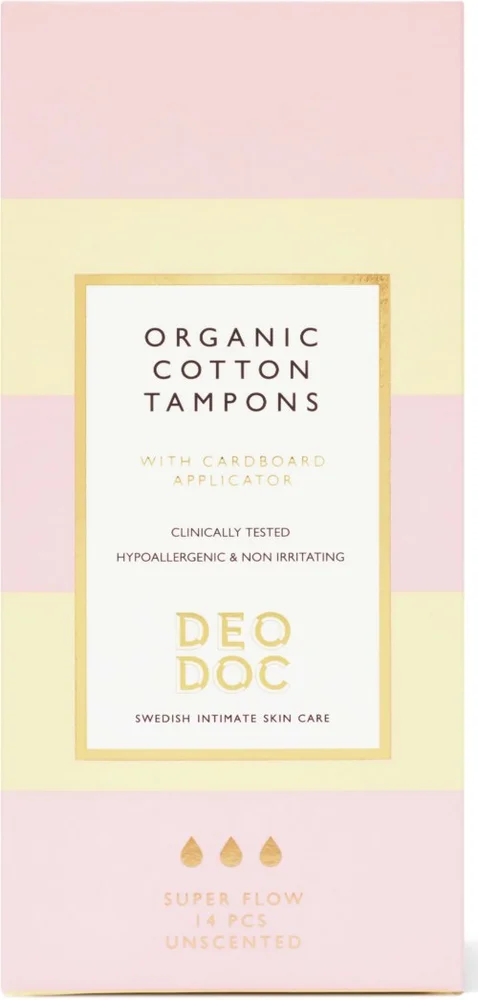 DeoDoc Organic Cotton Tampons Super Flow 14 Pcs L v:4479872 DeoDoc Organic Cotton Tampons Super Flow 14 Pcs L v:4479872