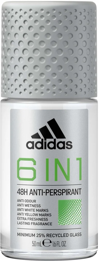 Adidas 6-in-1 6 in Anti-Perspirant 1 Roll On For Men 50 ml v:3632130