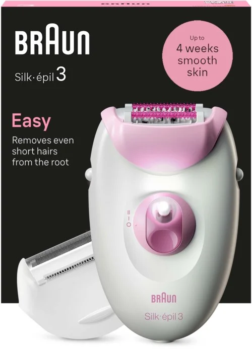 Braun Silk-épil 3 Corded Epilator For Hair Removal Weeks Of Smooth Skin 3-031 v:2595298