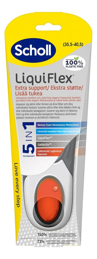 Dr. Scholl’s Insoles Liquiflex Extra Support Large (str. 35,5-40,5) – 1 par v:7678519