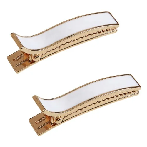 By Lyko Enameled Metal Hair Clips White v:9057977