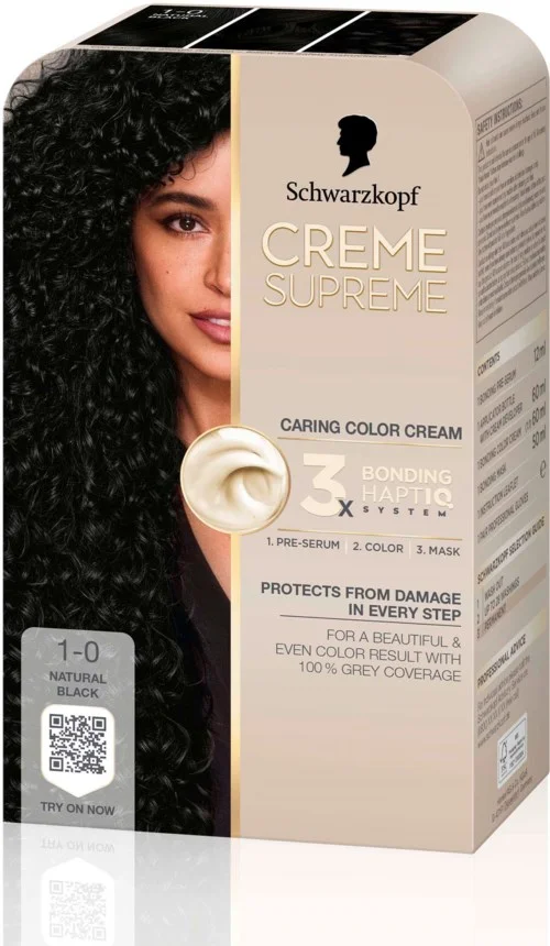 Schwarzkopf Creme Supreme 1-0 Natural Black v:5723570 Schwarzkopf Creme Supreme 1-0 Natural Black v:5723570