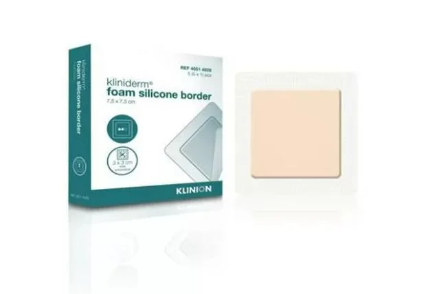 Kliniderm Foam Silikone Border 10×10 cm 5 stk v:9811111 Kliniderm Foam Silikone Border 10×10 cm 5 stk v:9811111