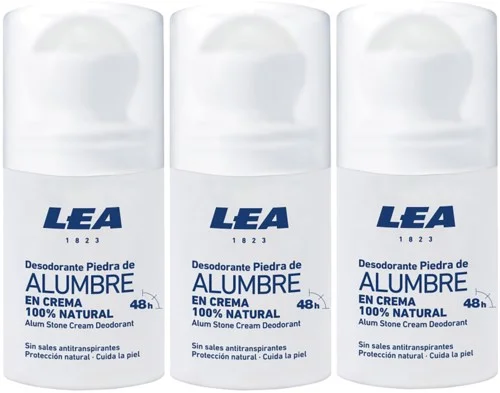 LEA Natural Alum Cream Deo Roll On 50 ml x 3 v:6904713