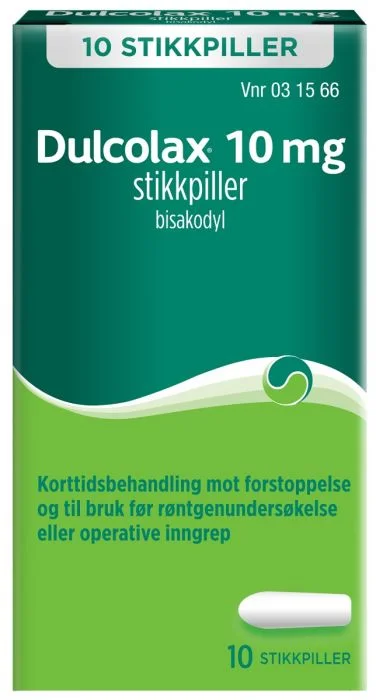Dulcolax 10 mg stikkpiller 10 stk v:3755053