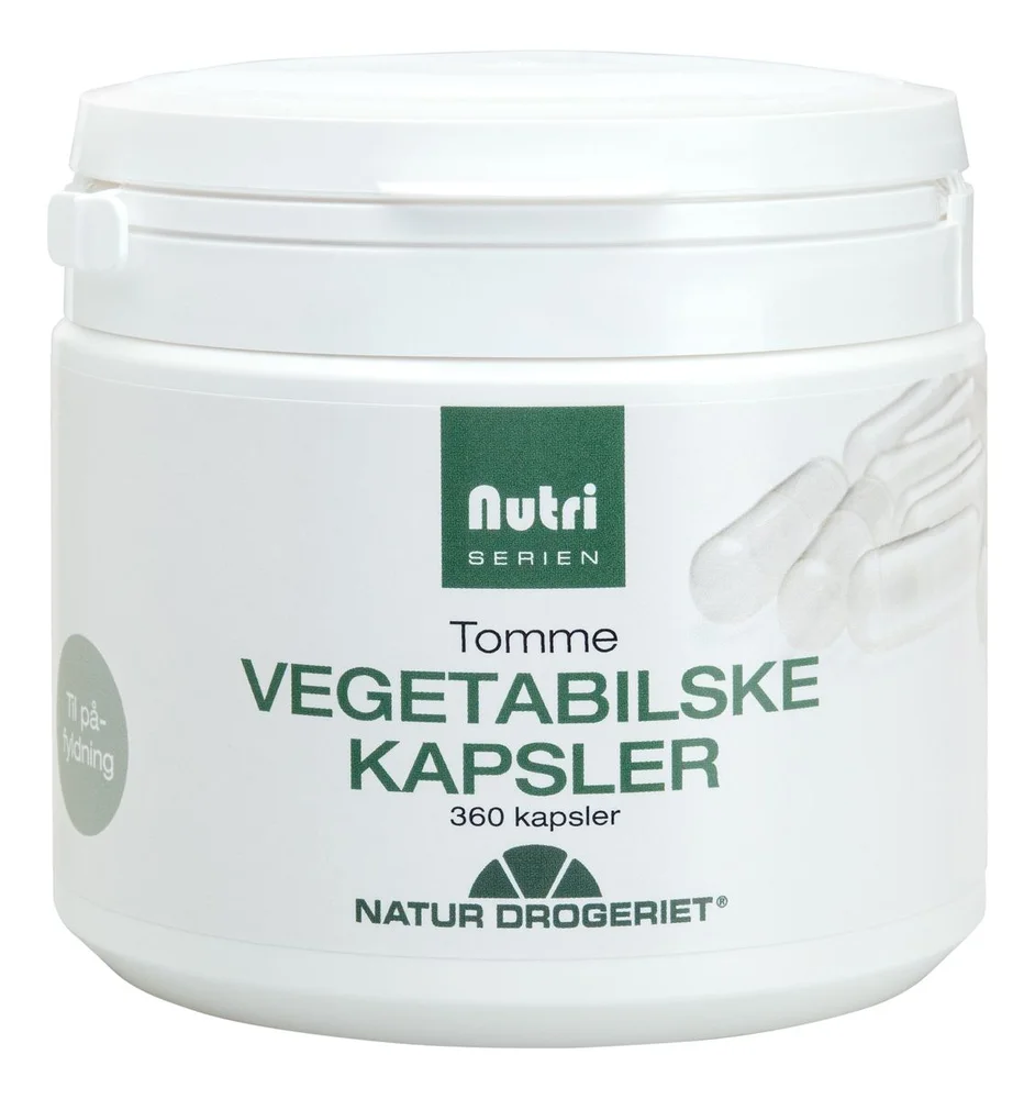 Natur-Drogeriet Tomme Vegetabilske kapsler - 360 kaps. v:4337063