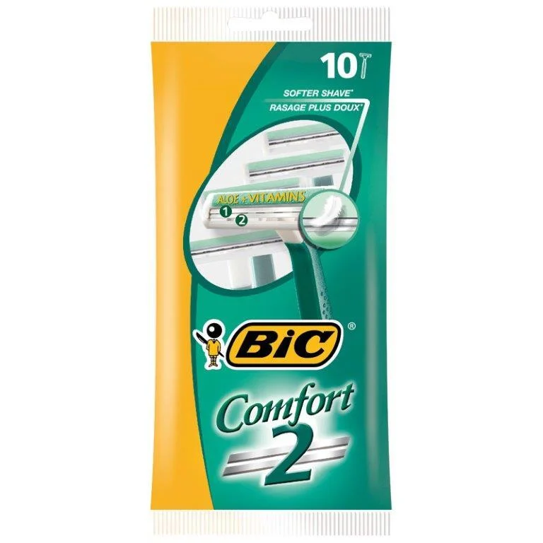 BIC Comfort 2-barberhøvel med smørestripe – 10 stk v:8447912