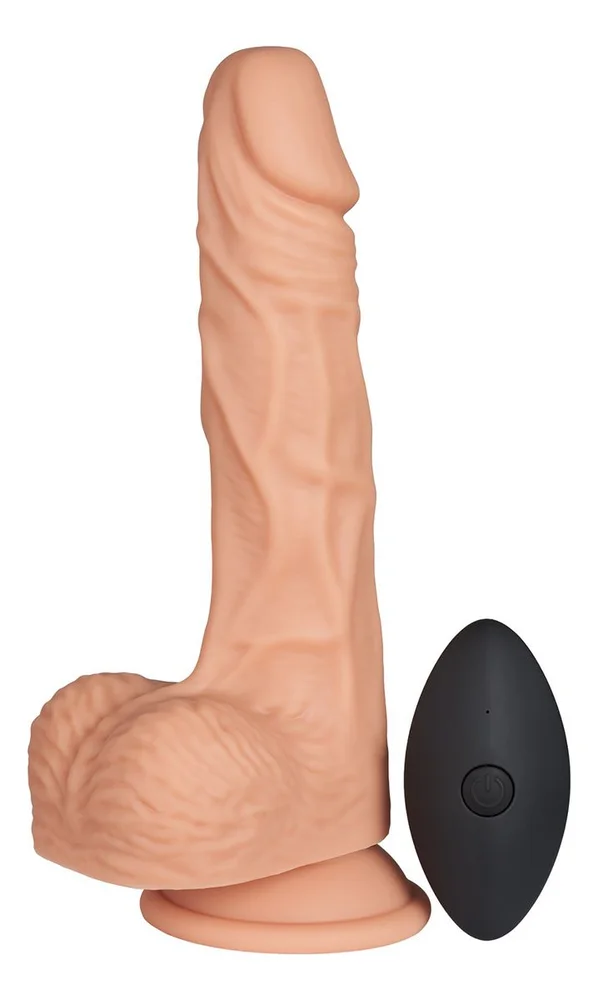 Willie City Fjernbetjent Realistisk Dildo Vibrator - 22 cm - 1 stk. v:4097974